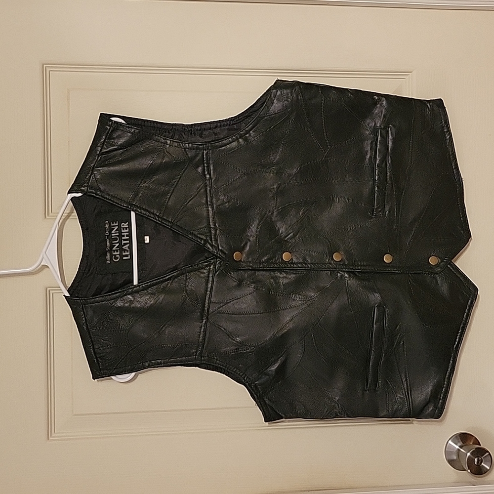 Vintage leather vest
